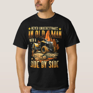 Coole SXS für Opa Men Vater Offroad UTV ATV Side- T-Shirt