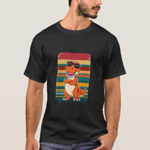 Coole T-Rex mit Sonnenbrille Retro Dinosaur T-Sh T-Shirt