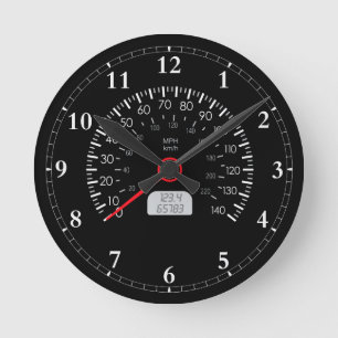 Coole Tachometer-Wanduhr Runde Wanduhr