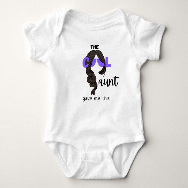 Coole Tante gab mir diesen Baby Bodysuit Baby Strampler (Vorderseite)