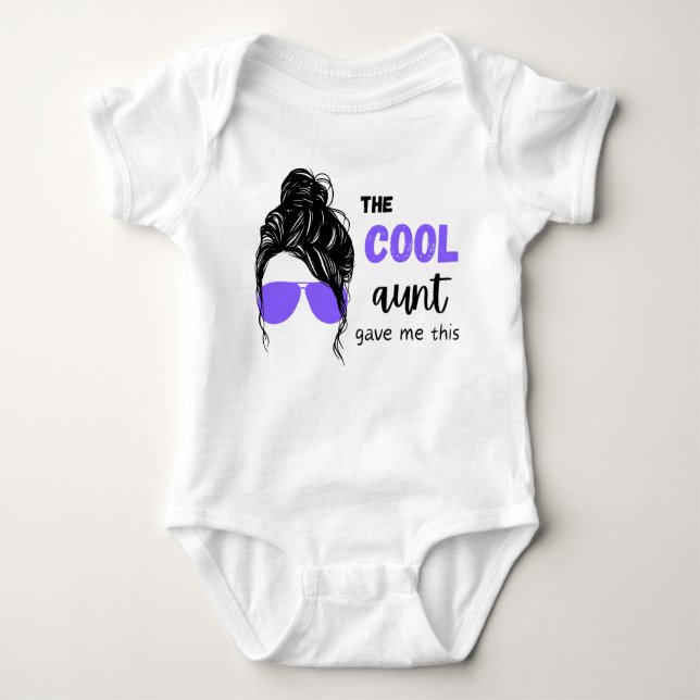 Coole Tante gab mir diesen Baby Bodysuit Baby Strampler (Vorderseite)