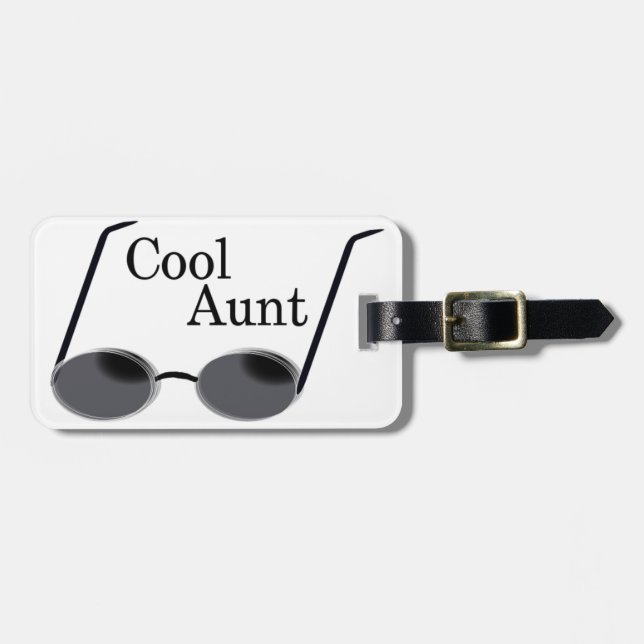 Coole Tante Gepäckanhänger (Vorderseite horizontal)