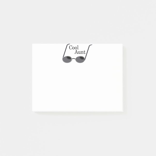 Coole Tante Post-it Klebezettel (Vorderseite)