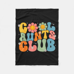 Coole Tanten Club groovy Retro-Lächeln Tante Tante Fleecedecke