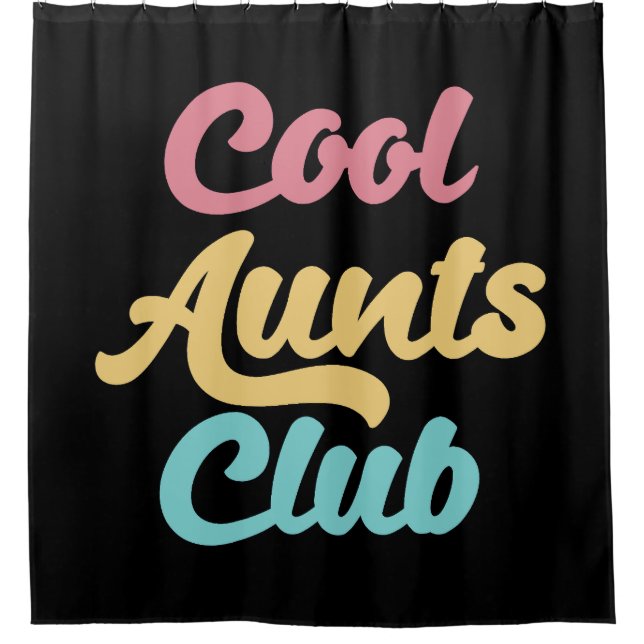 Coole Tanten Club II Duschvorhang (Vorderseite)
