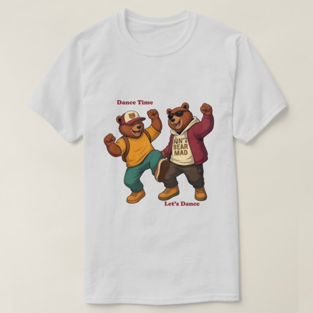 Coole tanzende Bären T-Shirt (Design vorne)