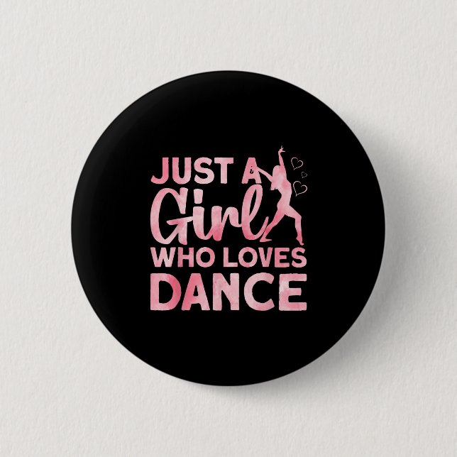 Coole Tanzkunst Girl's Dance Lyria Button (Vorderseite)