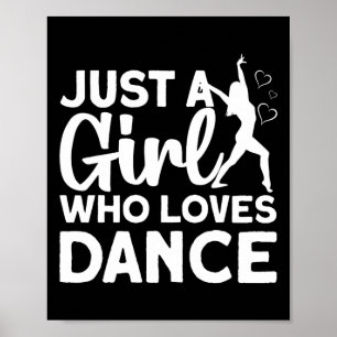 Coole Tanzkunst Teen Girl Jazz Dancing Cl Poster