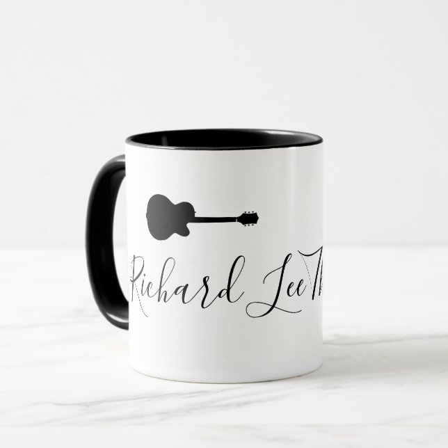 coole Tasse für Gitarre (Vorderseite Links)