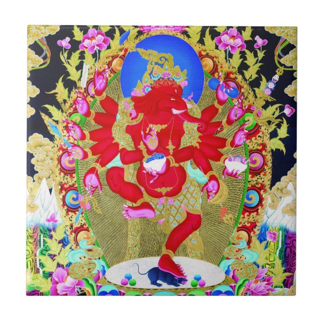 Coole Tätowierung der Thangka Fliese (Vorderseite)