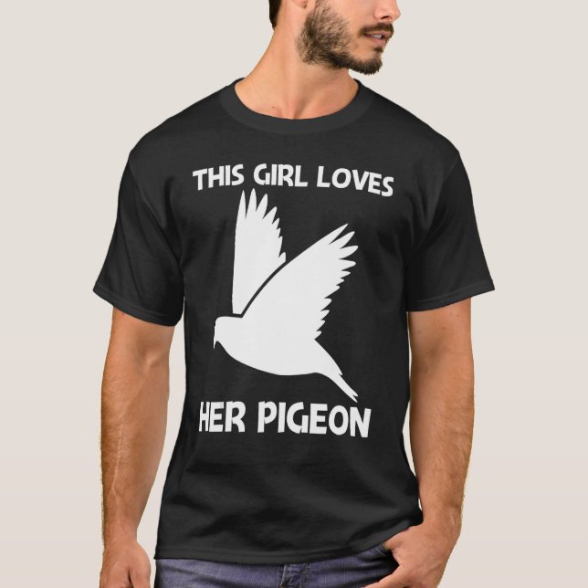 Coole Taube für Mädchen Jungen Rock Dove Bird Haus T-Shirt (Vorderseite)