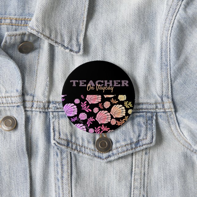 Coole Teacher Sommerpause Button (Beispiel)