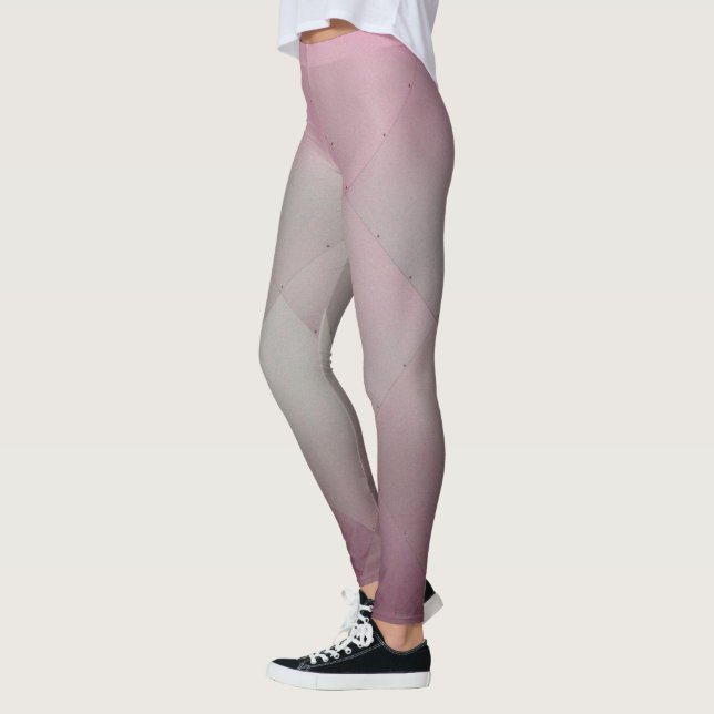 Coole Teller aus Aluminium, grau bis rosa Leggings (Links)