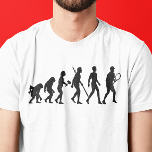 Coole Tennis-Evolution, erwachsener T - Shirt