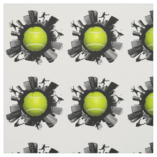 Coole Tennis-Welt Stoff (Muster)