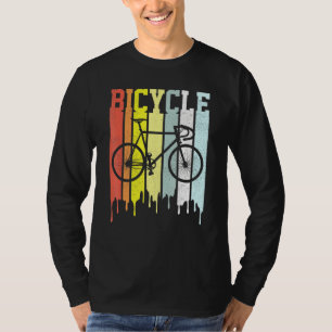 Coole Textstreifen Vintag Retro-Fahrrad T-Shirt