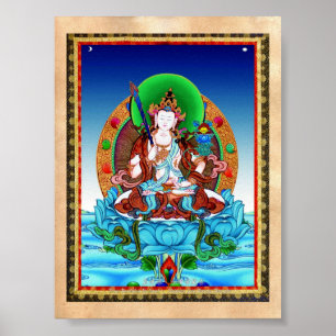 Coole Thangka Akasagarbha Bodhisattva Mahasattva Poster