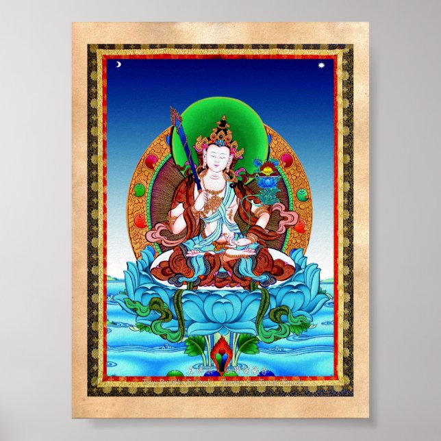 Coole Thangka Akasagarbha Bodhisattva Mahasattva Poster (Vorne)