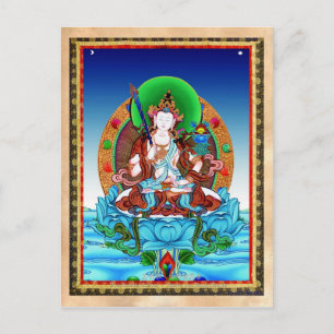 Coole Thangka Akasagarbha Bodhisattva Mahasattva Postkarte