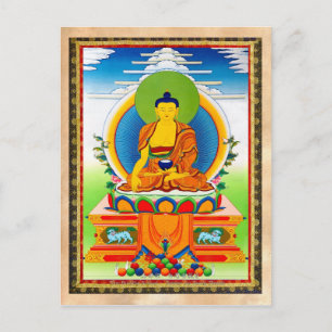 Coole Thangka-Tätowierung Aksobhya Postkarte