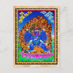 Coole Thangka-Tätowierung Postkarte