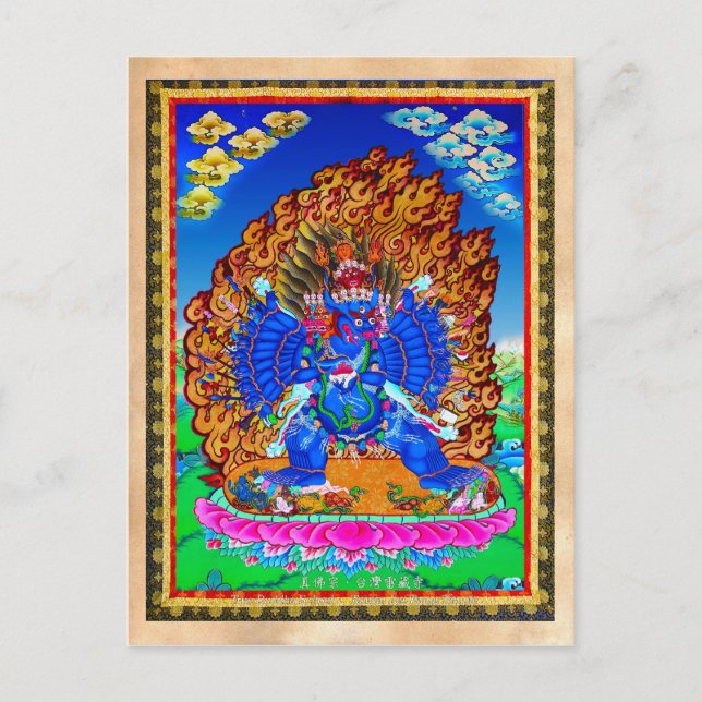 Coole Thangka-Tätowierung Postkarte (Vorderseite)
