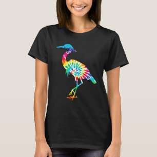 Coole Tie Dye Flamingo Regenbogen Vogel Tier T-Shirt