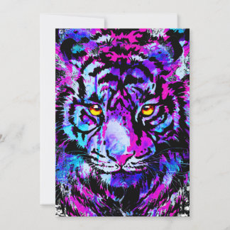 Coole Tiger Artwork - Wildlife BigCat - Tiger Einladung
