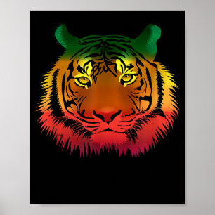 Coole Tigerflagge Poster