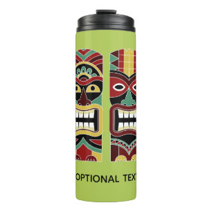 Coole Tiki Totems, Sondertexte und Farbtumbler Thermosbecher