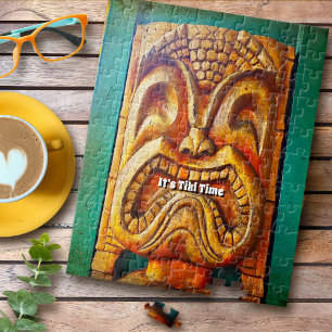 Coole Tiki-Zeit Spaß Retro Vintage Hawaii Tropisch Puzzle