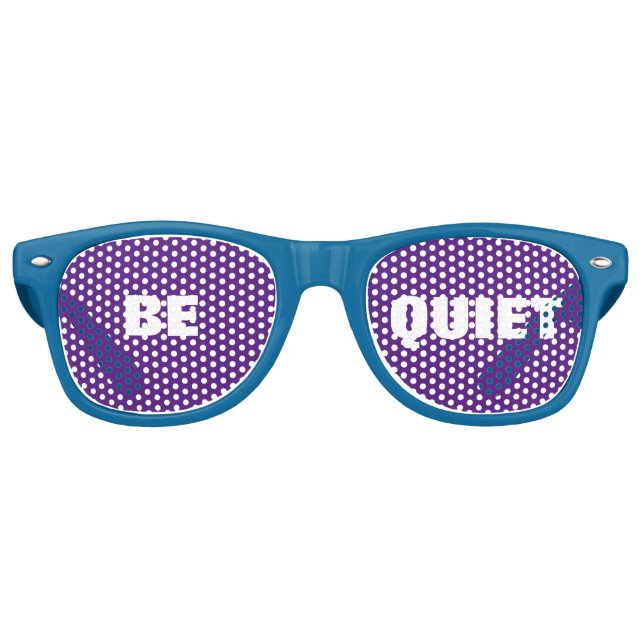 Coole tolle Unterschrift sei leise Retro-Sonnenbri Partybrille (Vorderseite)