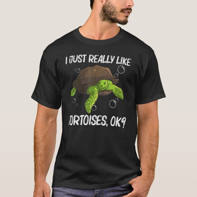 Coole Tortoise für Männer Wasserflächen T-Shirt (Vorderseite)