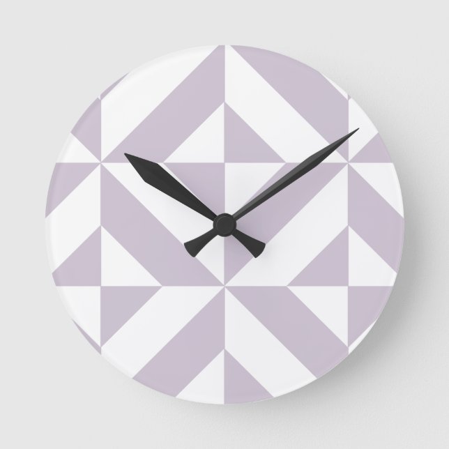 Coole Traubengeometrie Deko Cube Muster Runde Wanduhr (Vorderseite)
