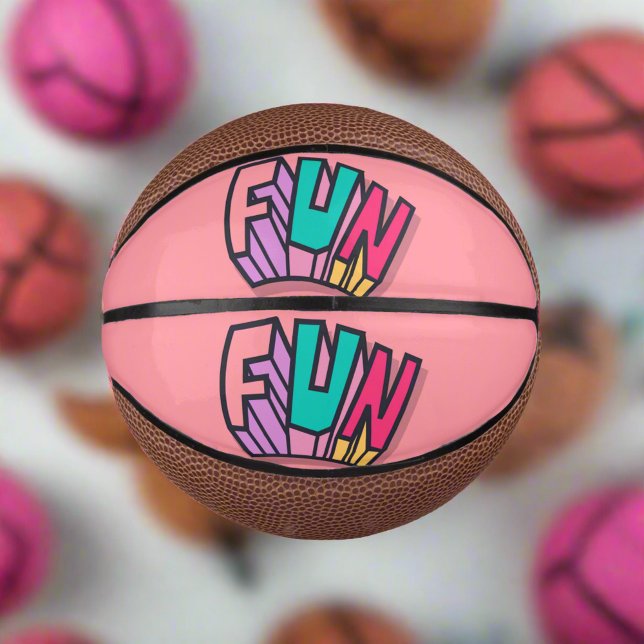 Coole Trendfarbene "Fun" Pink Sports Mini Basketball (Von Creator hochgeladen)