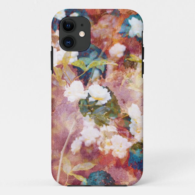 Coole, trendige Kunst der romantischen Blume Case-Mate iPhone Hülle (Rückseite)