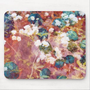 Coole, trendige Kunst der romantischen Blume Mousepad