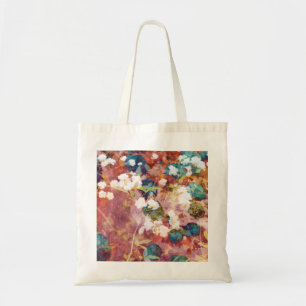 Coole, trendige Kunst der romantischen Blume Tragetasche