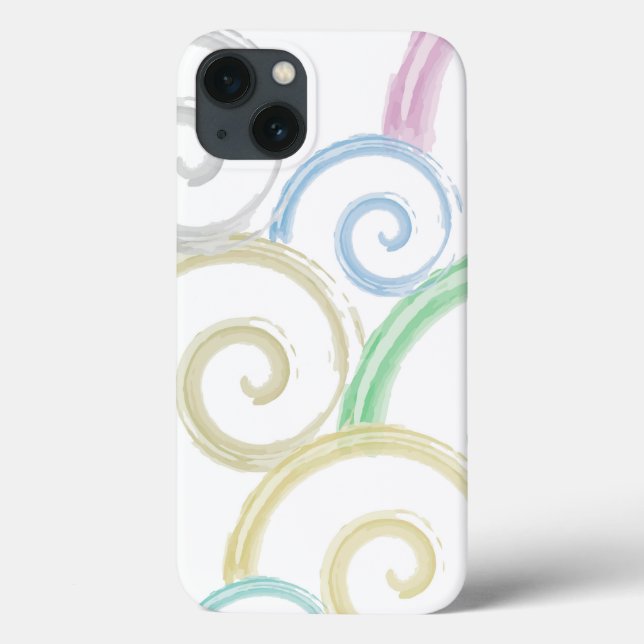 Coole, trendige, moderne Wellenwasser-Farbbürsten Case-Mate iPhone Hülle (Rückseite)