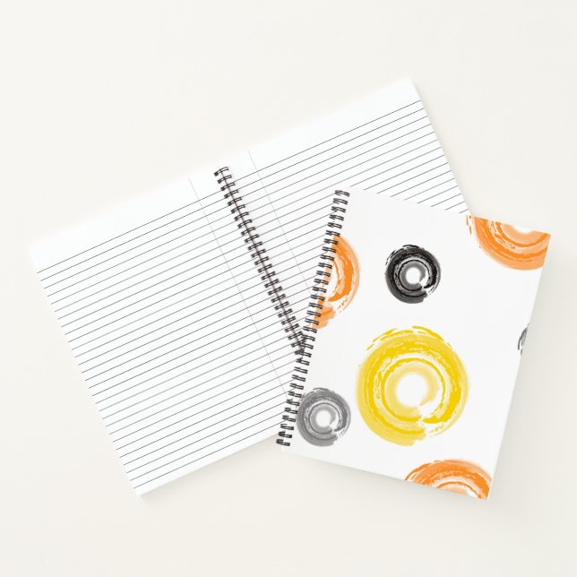 Coole, trendige, urbane, moderne Malpinselkunst Notizbuch (Innenseite)