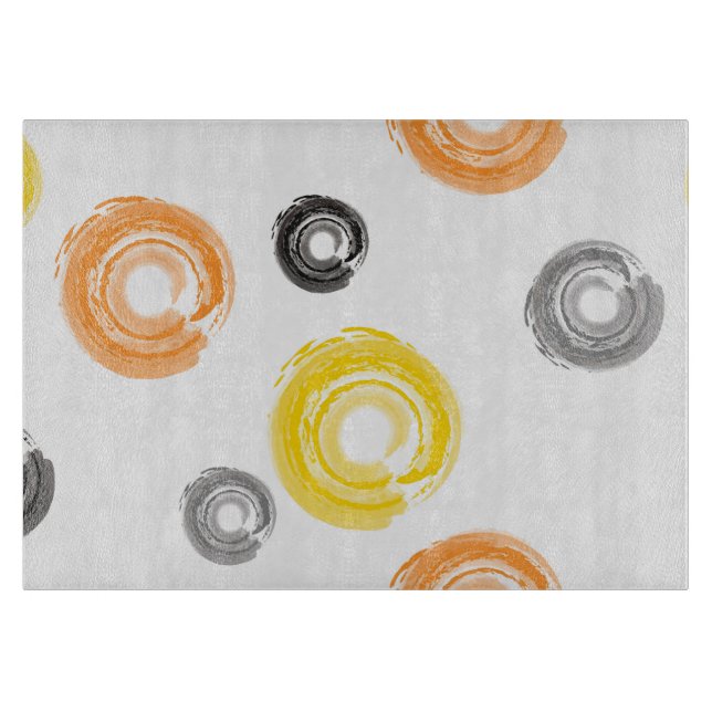 Coole, trendige, urbane, moderne Malpinselkunst Schneidebrett (Vorderseite)