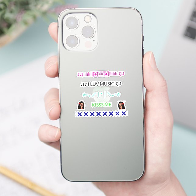 Coole trendy iPhone Stickers für die Rückseite des Aufkleber (Telefon)