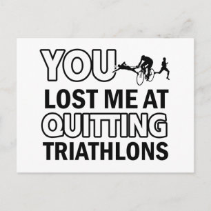 Coole Triathlons Postkarte