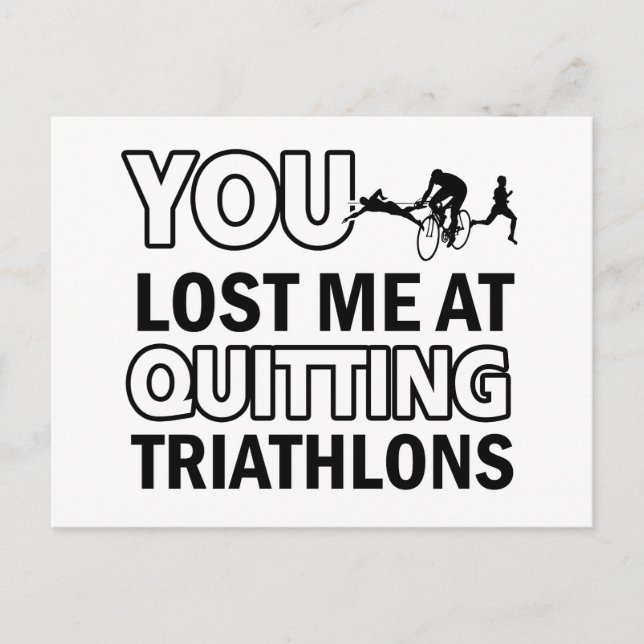 Coole Triathlons Postkarte (Vorderseite)