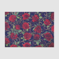 Coole Trippy-Glitch Damask Rote Rose hell Moderne