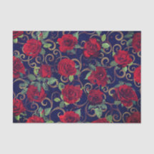 Coole Trippy-Glitch Damask Rote Rose hell Moderne