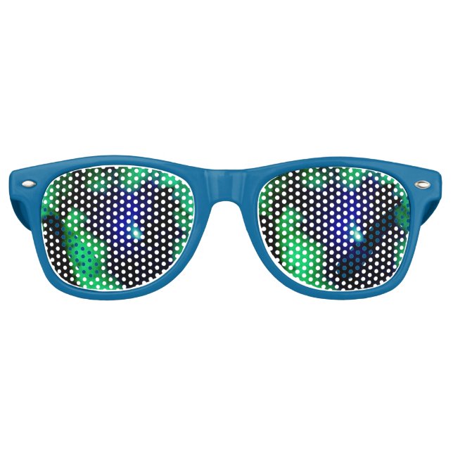 Coole Trippy-Sonnenbrille Partybrille (Vorderseite)