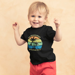 Coole Tropical Beach Trip Palmen Baby T-shirt