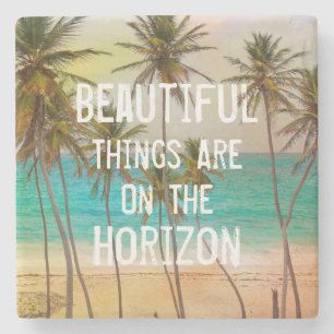 Coole Tropical Hawaiian Beach Palmen Steinuntersetzer