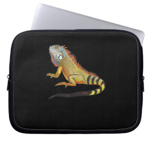 Coole tropische Iguana-Eidechse, Haustiergeschenk Laptopschutzhülle